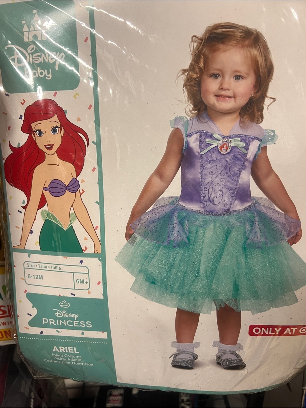 Baby Ariel Halloween costume size 6/12 months